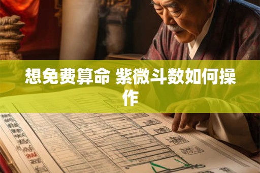 想免费算命 紫微斗数如何操作