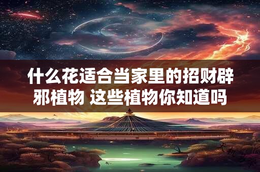 详细阅读:什么花适合当家里的招财辟邪植物 这些植物你知道吗 什么花适合当家里的招财辟邪植物 这些植物你知道吗