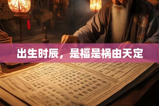 出生时辰，是福是祸由天定