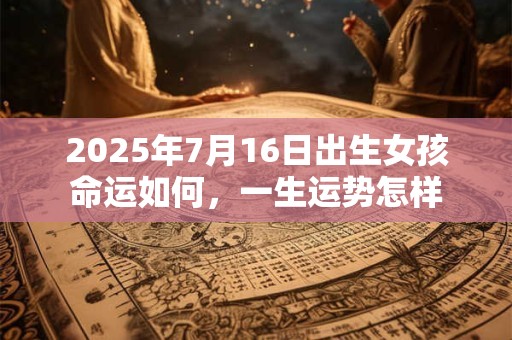 2025年7月16日出生女孩命运如何，一生运势怎样