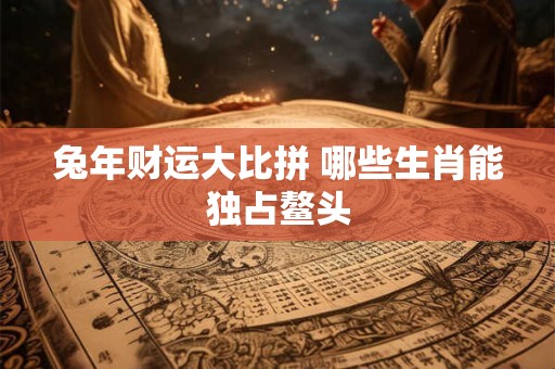 兔年财运大比拼 哪些生肖能独占鳌头