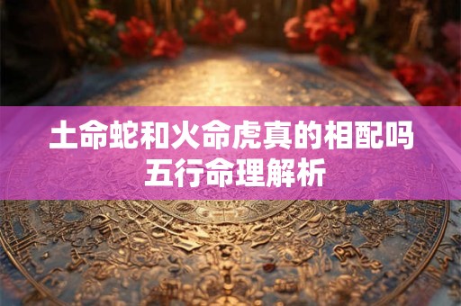 土命蛇和火命虎真的相配吗 五行命理解析