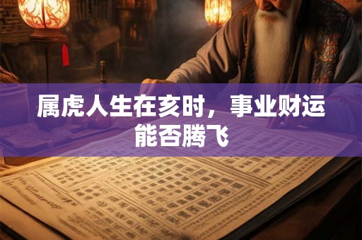 属虎人生在亥时，事业财运能否腾飞
