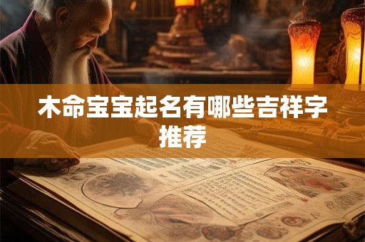 木命宝宝起名有哪些吉祥字推荐