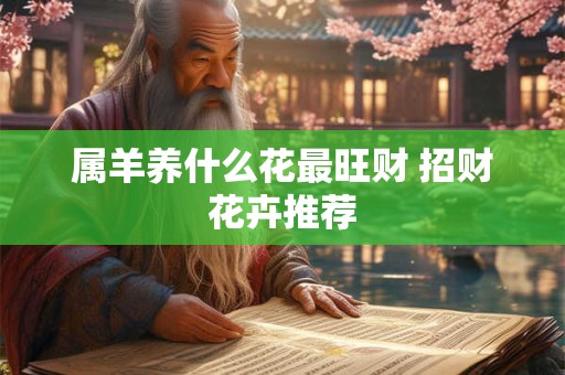 属羊养什么花最旺财 招财花卉推荐