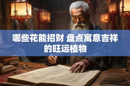 哪些花能招财 盘点寓意吉祥的旺运植物