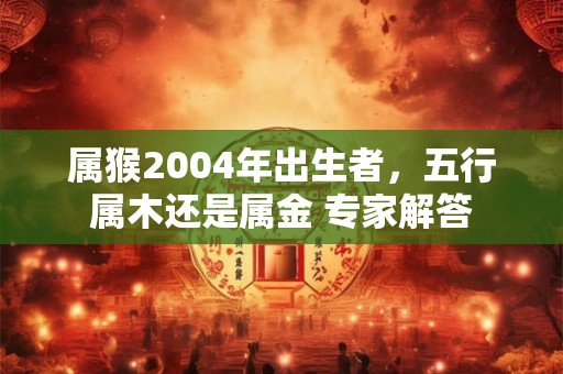 属猴2004年出生者，五行属木还是属金 专家解答