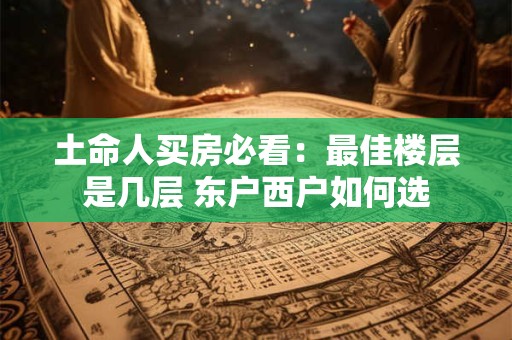 土命人买房必看：最佳楼层是几层 东户西户如何选