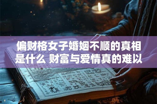偏财格女子婚姻不顺的真相是什么 财富与爱情真的难以兼得吗
