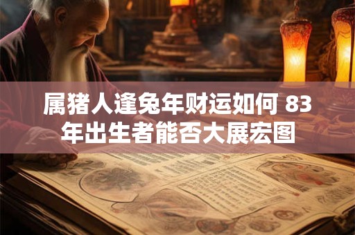 属猪人逢兔年财运如何 83年出生者能否大展宏图