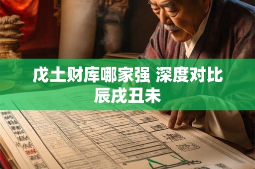 戊土财库哪家强 深度对比辰戌丑未