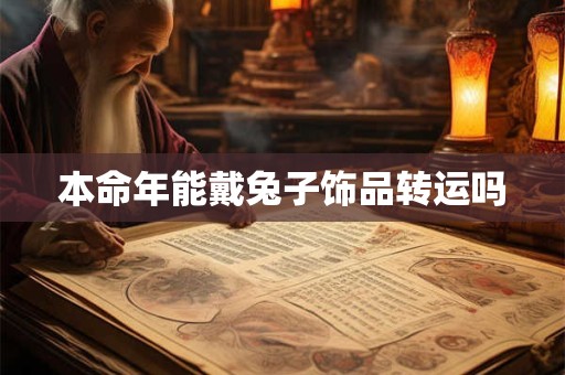 本命年能戴兔子饰品转运吗
