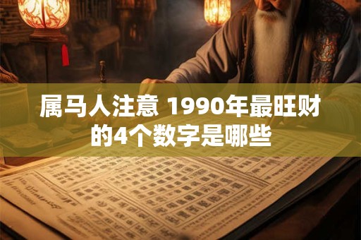 属马人注意 1990年最旺财的4个数字是哪些