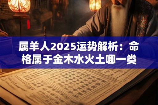 属羊人2025运势解析：命格属于金木水火土哪一类