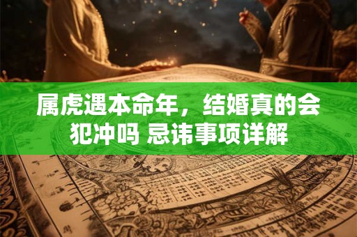 属虎遇本命年，结婚真的会犯冲吗 忌讳事项详解