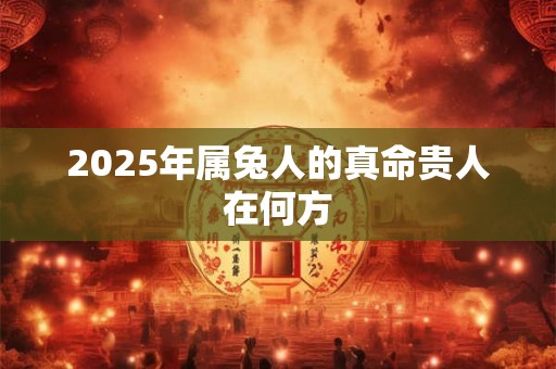 2025年属兔人的真命贵人在何方