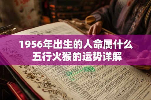 1956年出生的人命属什么 五行火猴的运势详解
