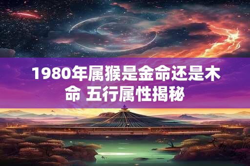 1980年属猴是金命还是木命 五行属性揭秘