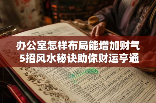 办公室怎样布局能增加财气 5招风水秘诀助你财运亨通