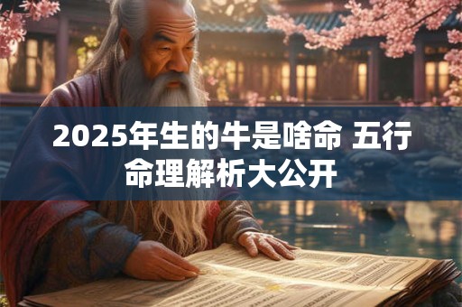 2025年生的牛是啥命 五行命理解析大公开