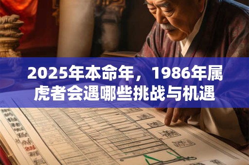 2025年本命年，1986年属虎者会遇哪些挑战与机遇