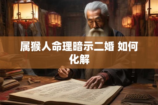 属猴人命理暗示二婚 如何化解