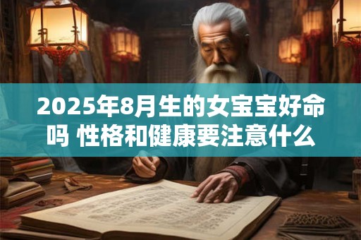 2025年8月生的女宝宝好命吗 性格和健康要注意什么