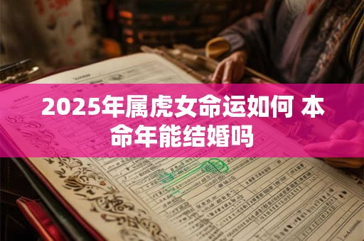2025年属虎女命运如何 本命年能结婚吗