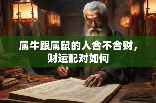 属牛跟属鼠的人合不合财，财运配对如何