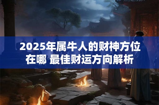 2025年属牛人的财神方位在哪 最佳财运方向解析