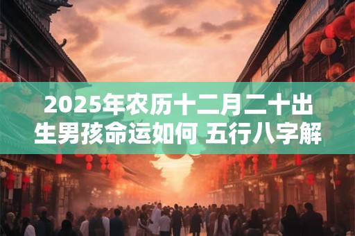 2025年农历十二月二十出生男孩命运如何 五行八字解析