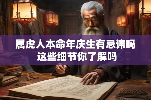 属虎人本命年庆生有忌讳吗 这些细节你了解吗