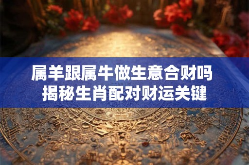 属羊跟属牛做生意合财吗 揭秘生肖配对财运关键