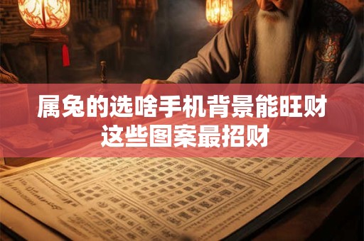 属兔的选啥手机背景能旺财 这些图案最招财