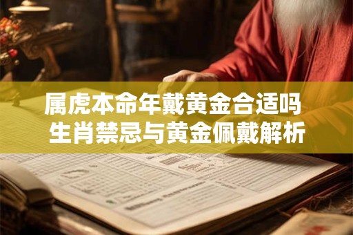 属虎本命年戴黄金合适吗 生肖禁忌与黄金佩戴解析