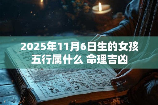 2025年11月6日生的女孩五行属什么 命理吉凶