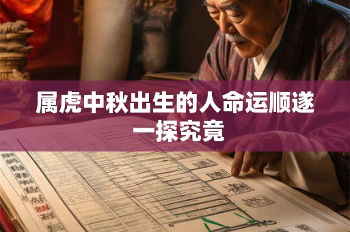 属虎中秋出生的人命运顺遂 一探究竟