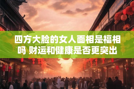 四方大脸的女人面相是福相吗 财运和健康是否更突出