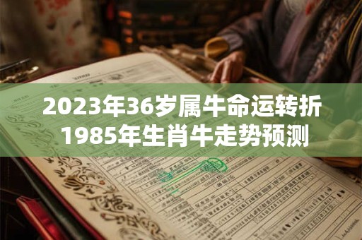 2023年36岁属牛命运转折 1985年生肖牛走势预测