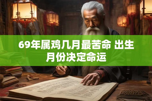 69年属鸡几月最苦命 出生月份决定命运