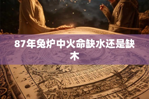 87年兔炉中火命缺水还是缺木