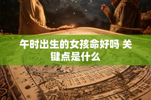 午时出生的女孩命好吗 关键点是什么