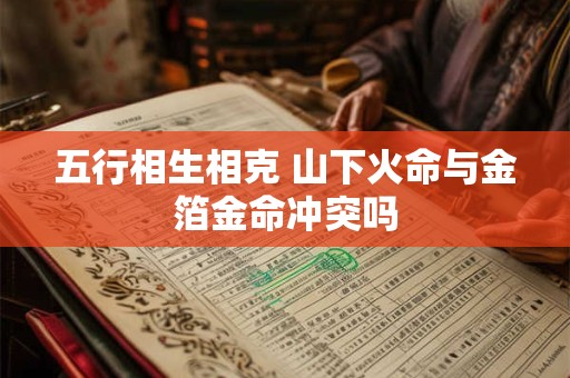 五行相生相克 山下火命与金箔金命冲突吗
