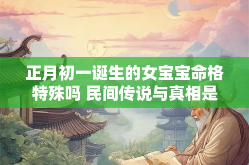 正月初一诞生的女宝宝命格特殊吗 民间传说与真相是什么
