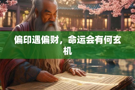 偏印遇偏财，命运会有何玄机