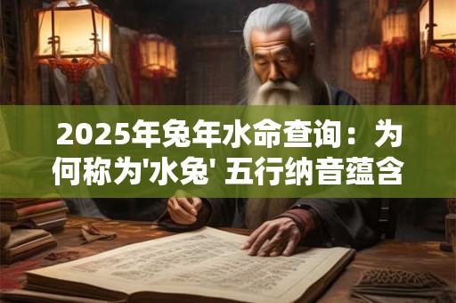 2025年兔年水命查询：为何称为'水兔' 五行纳音蕴含什么预兆