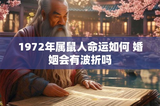 1972年属鼠人命运如何 婚姻会有波折吗