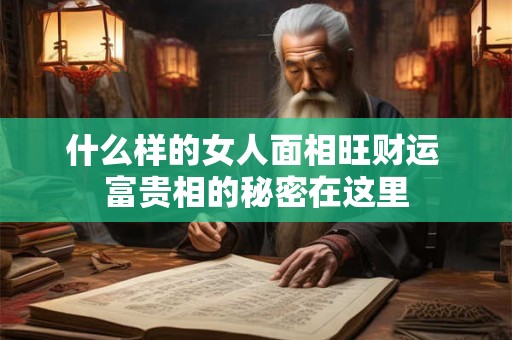 什么样的女人面相旺财运 富贵相的秘密在这里