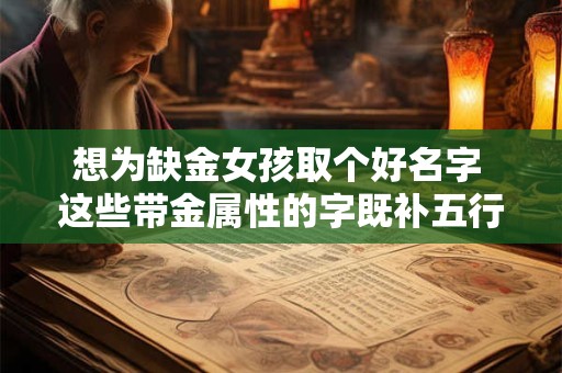 想为缺金女孩取个好名字 这些带金属性的字既补五行又显气质