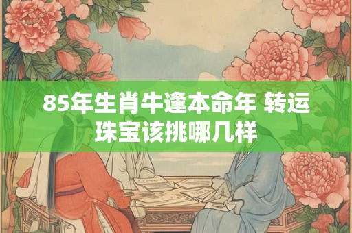 85年生肖牛逢本命年 转运珠宝该挑哪几样